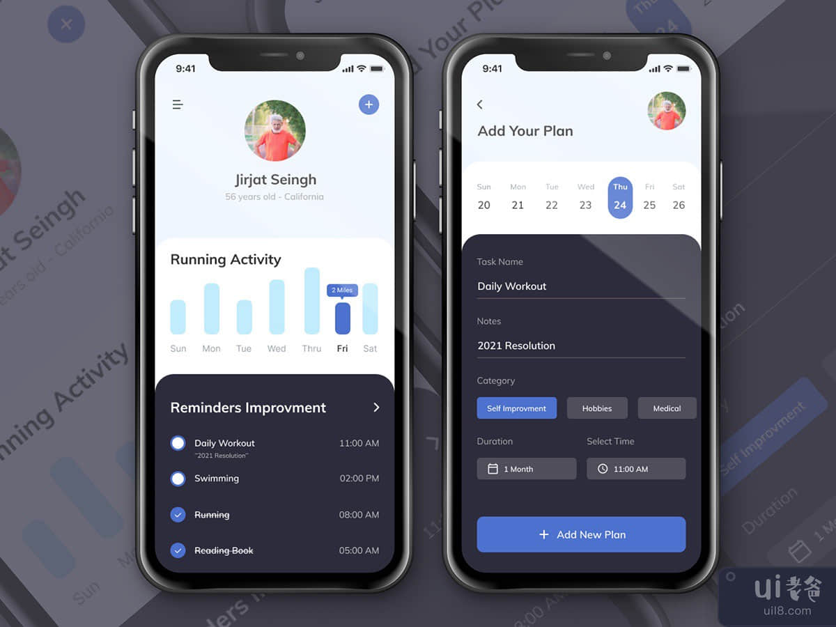 Alarm & Reminder Screen Design Concept
