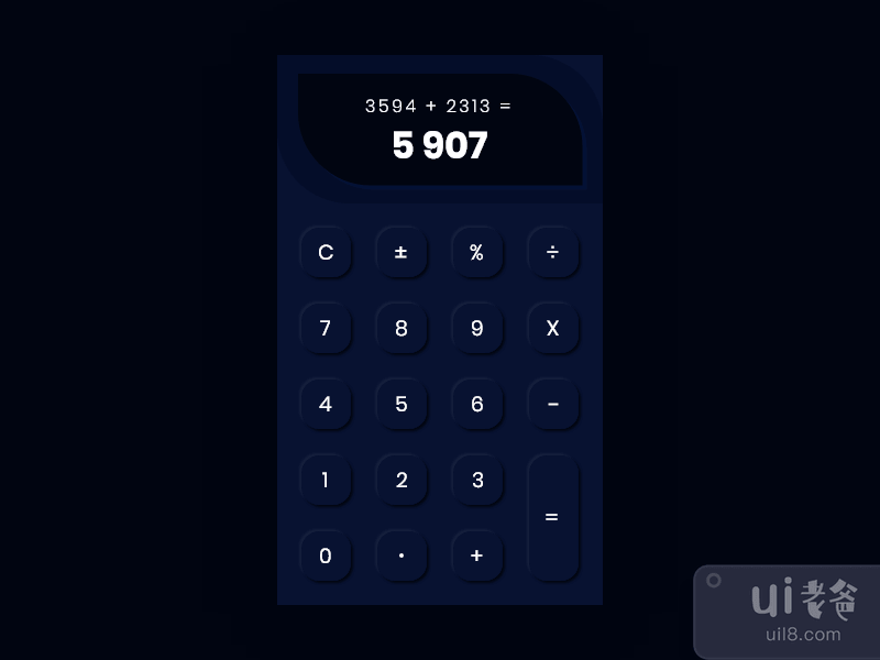 计算器用户界面(Calculator UI)插图