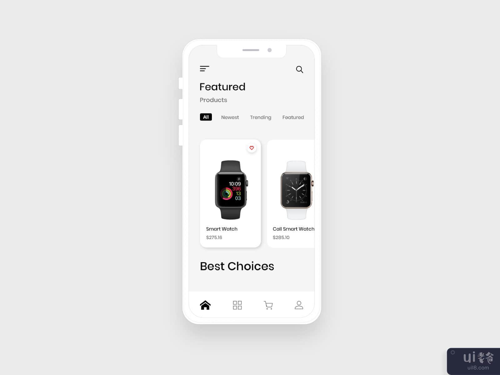智能手表商店应用程序(Smartwatch shop app)插图1