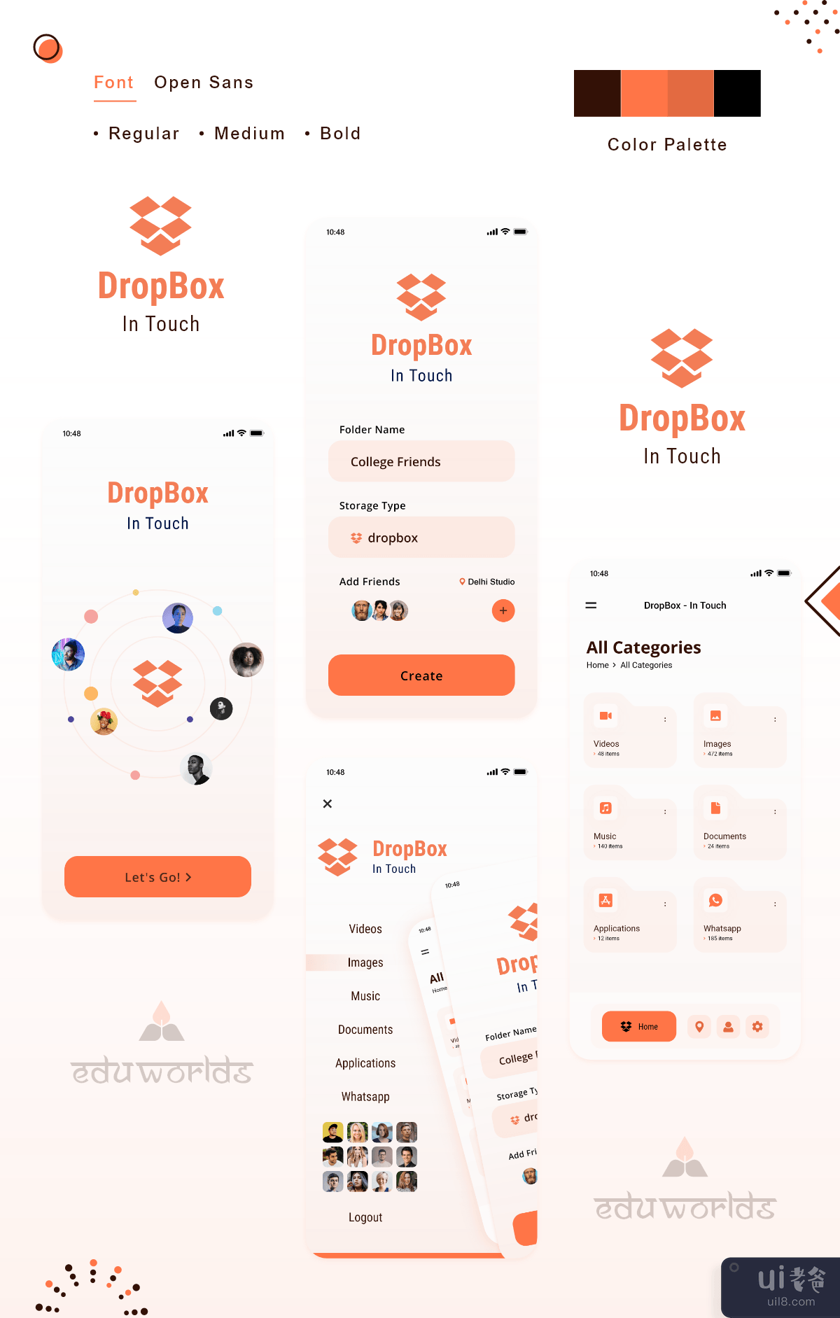Dropbox 应用设计(Dropbox App Design)插图