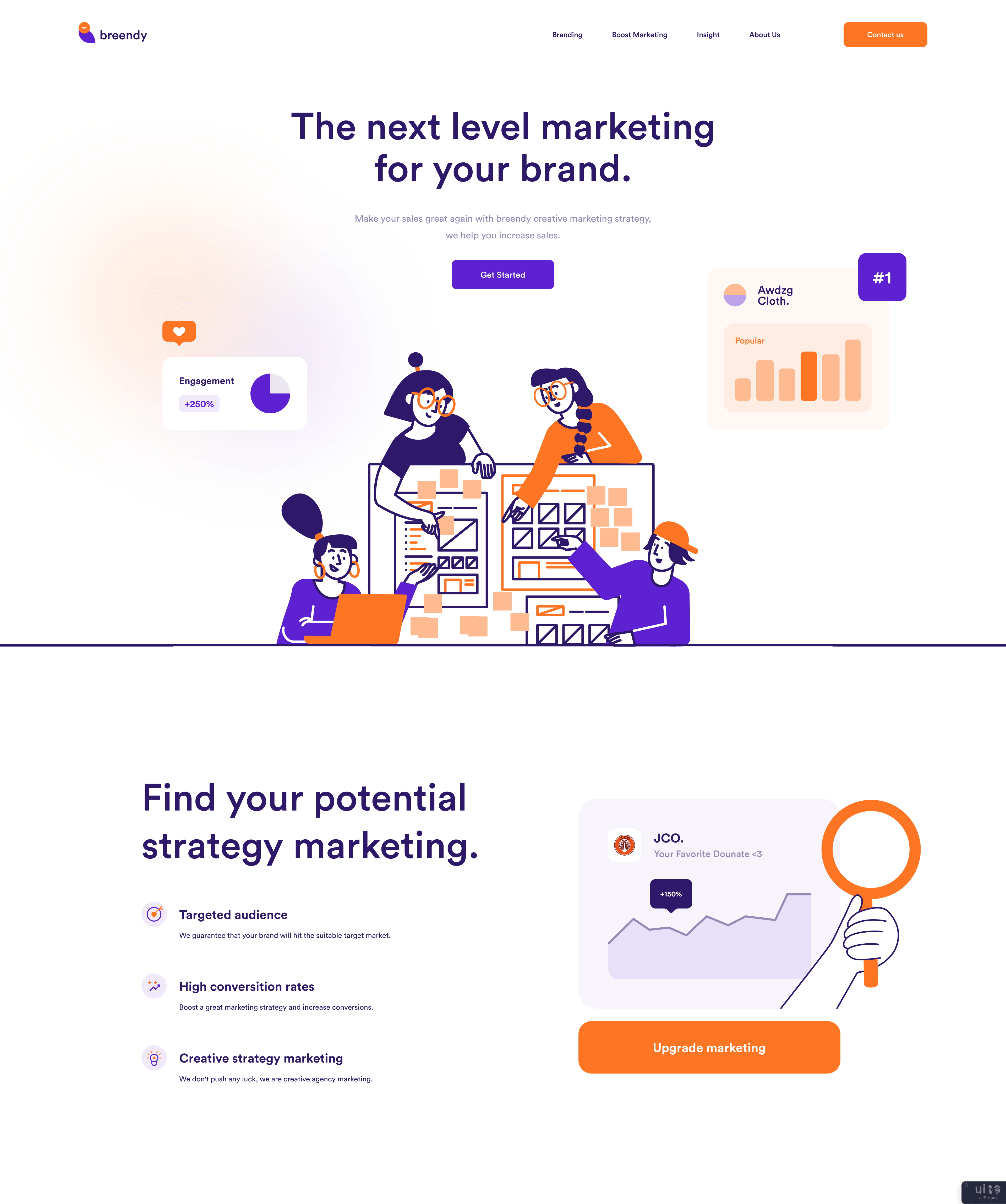 营销机构 - 标题(Marketing Agency - Header)插图