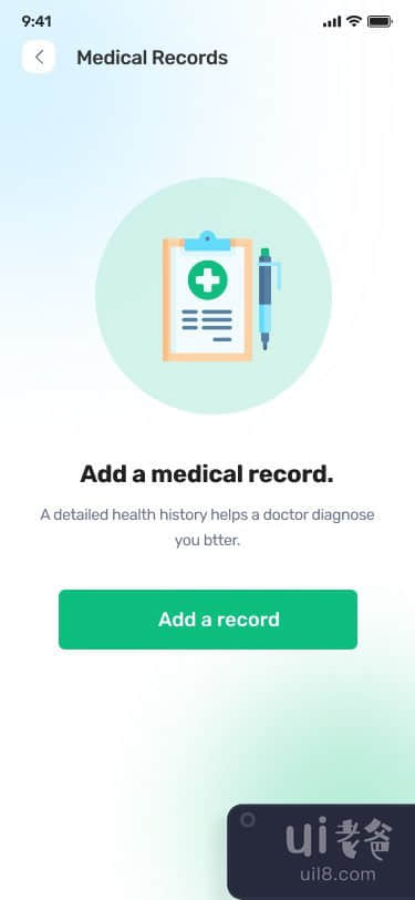 Doctor app ui（现场医生和菜单屏幕）(Doctor app ui ( live doctor and menu screens ))插图3