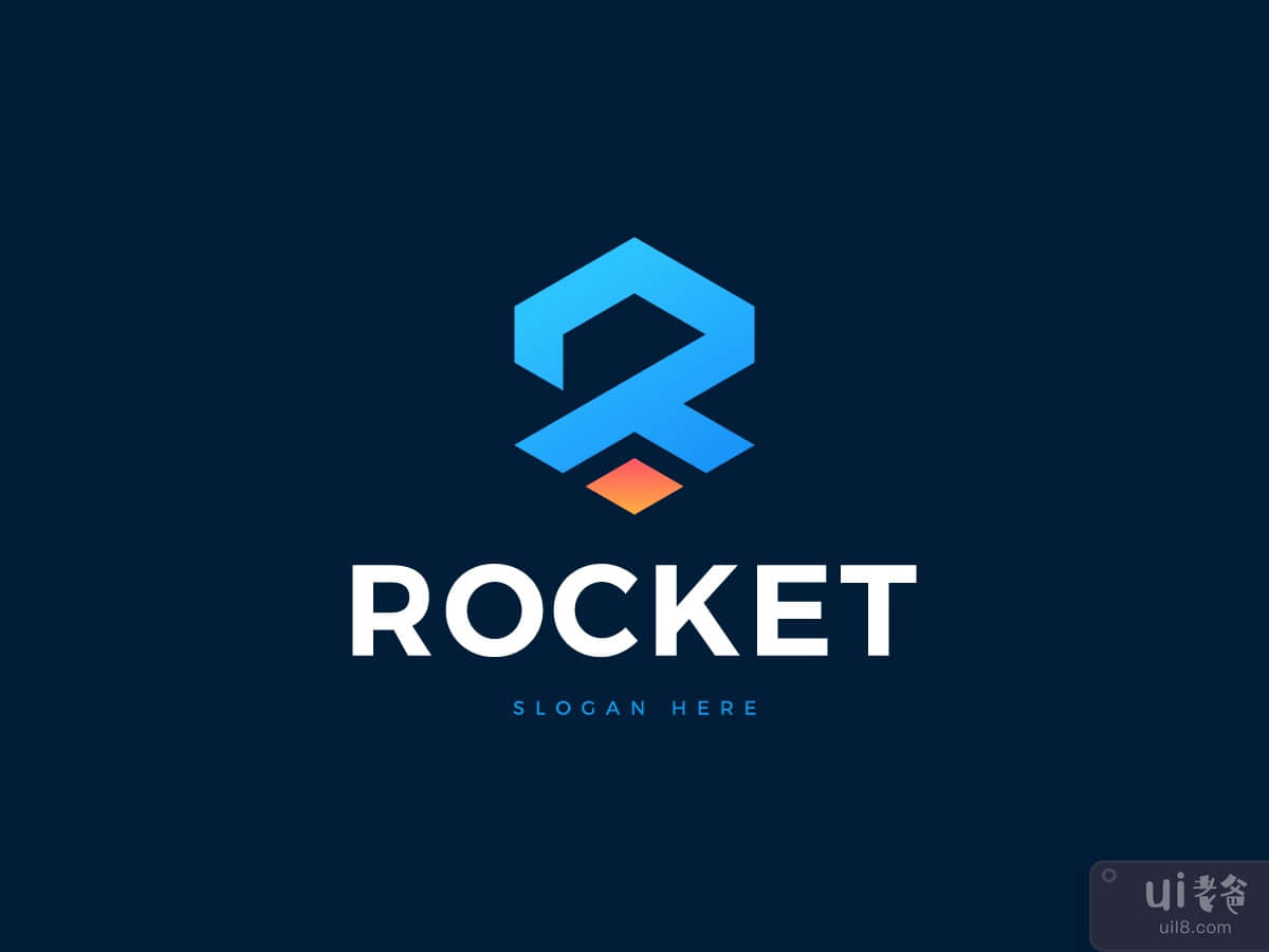 Rocket - Letter R Logo Template