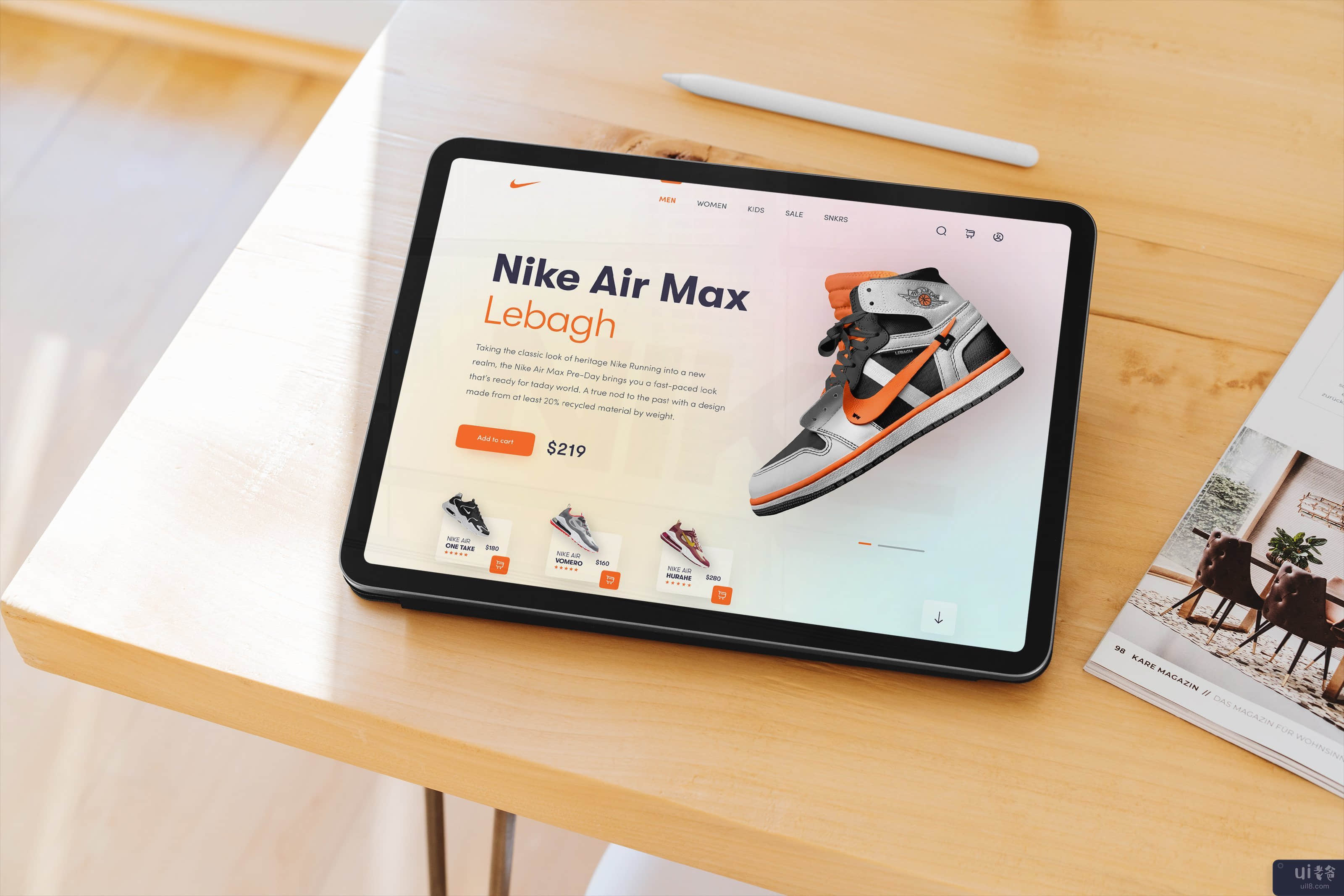 耐克网站标题设计(Nike Website Header Design)插图3