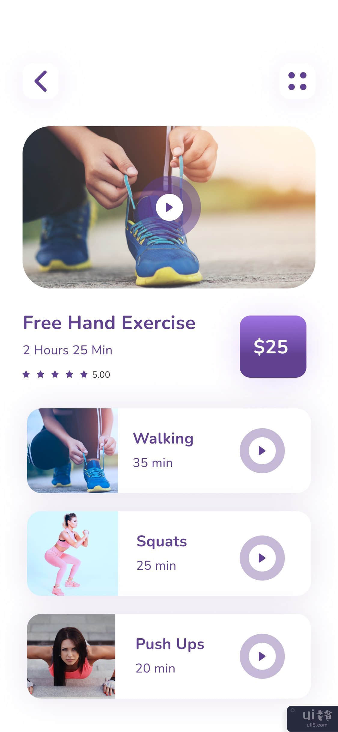 健身和瑜伽移动应用程序设计(Fitness & Yoga Mobile App Design)插图1