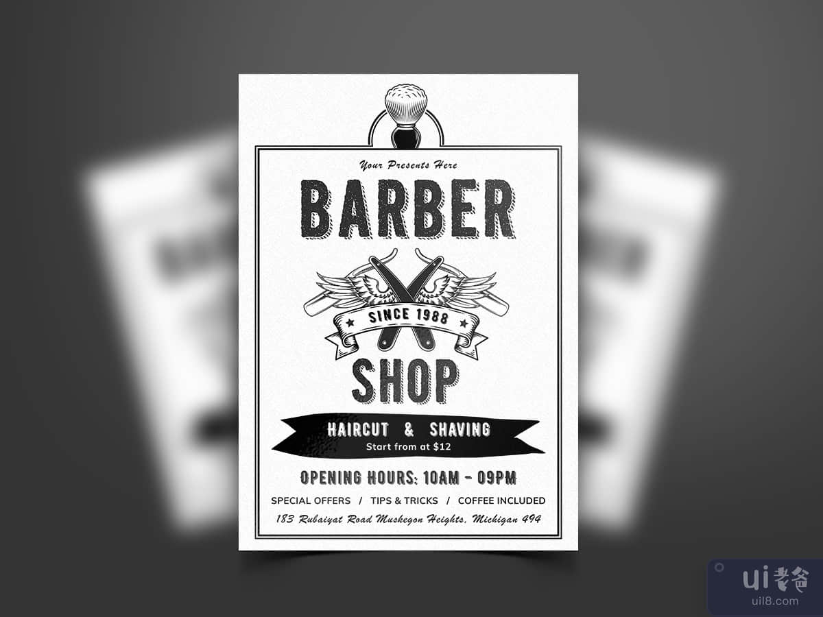 Barber Shop Flyer Template-06