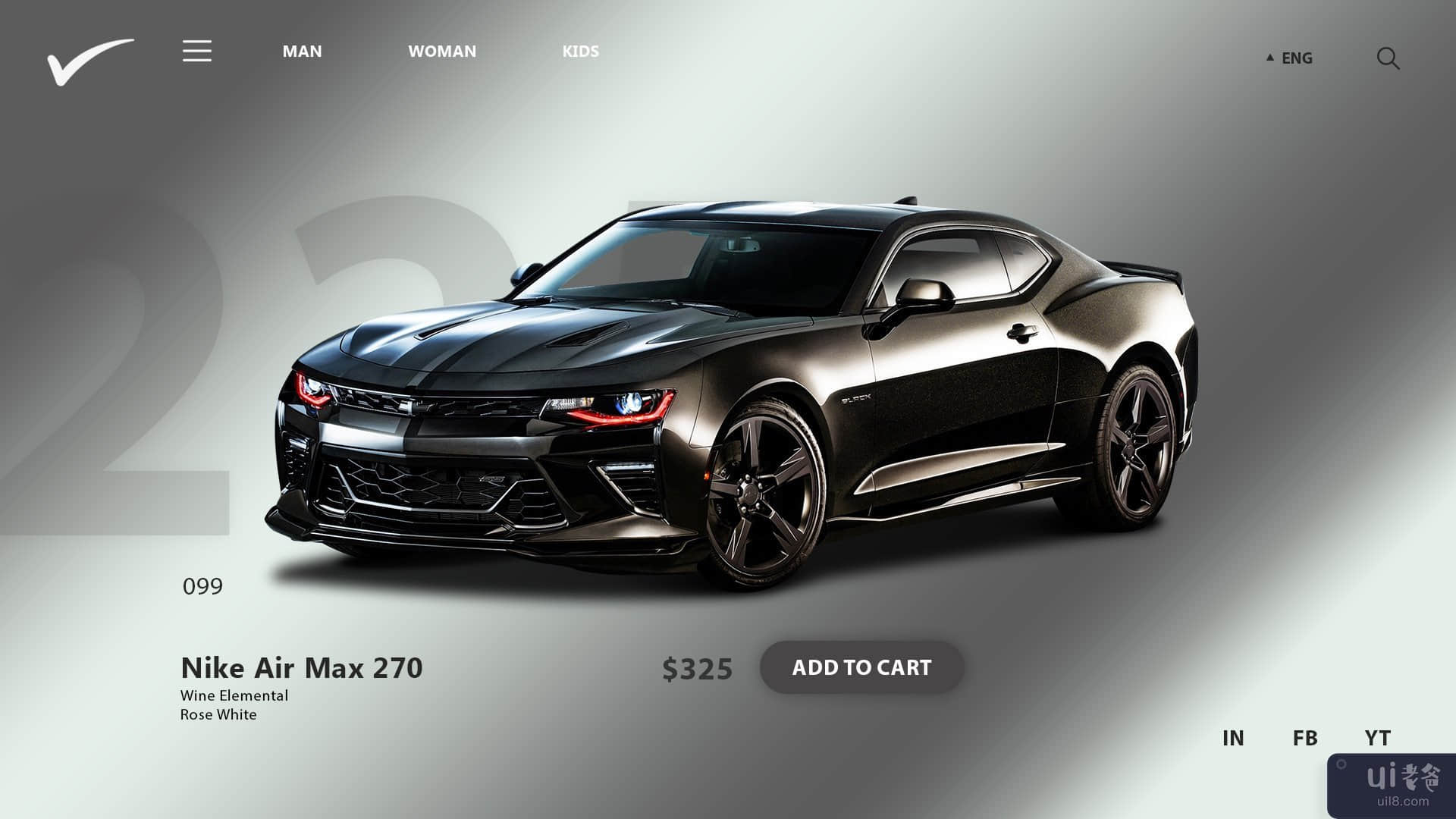 雪佛兰汽车 - 网页登陆页面(Chevrolet Car - Web Landing Page)插图