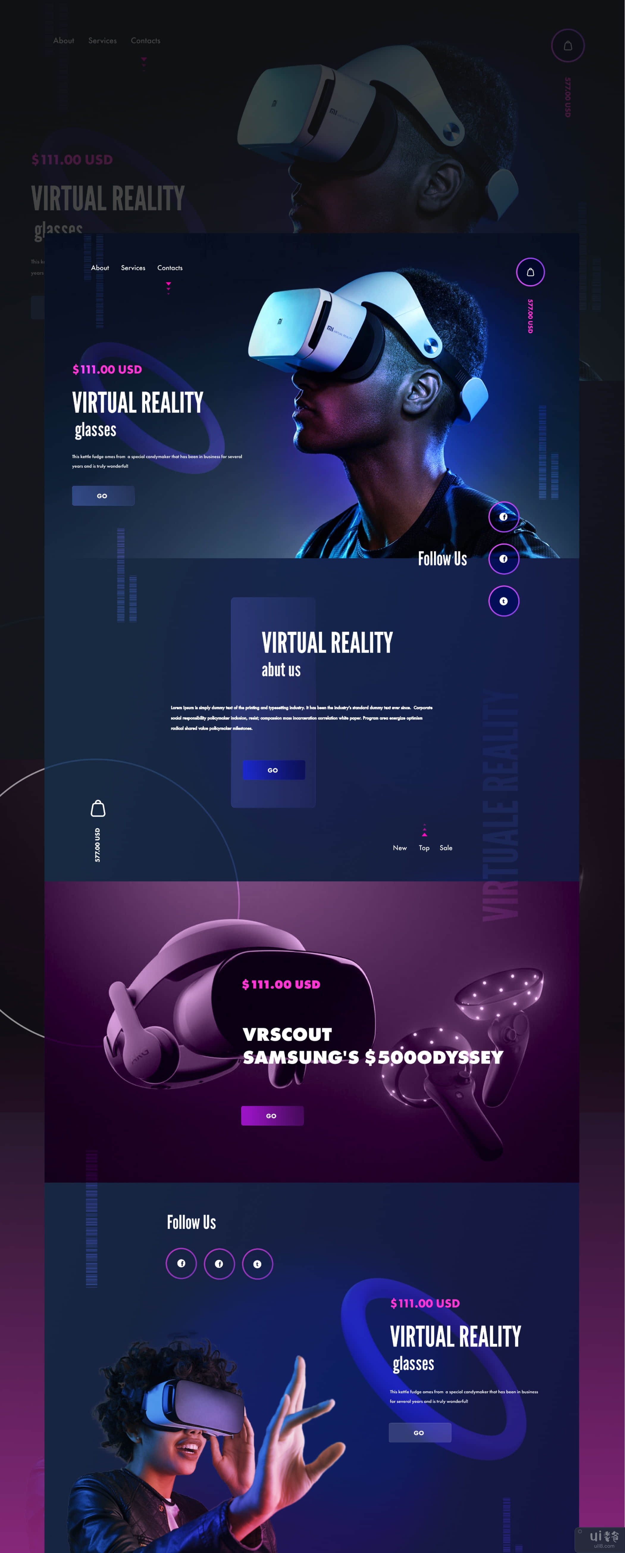 虚拟现实网站设计(Virtual reality website design)插图
