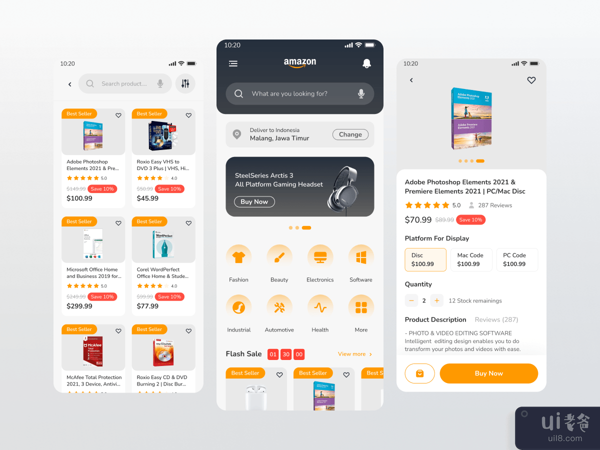亚马逊应用概念(Amazon App Concept)插图