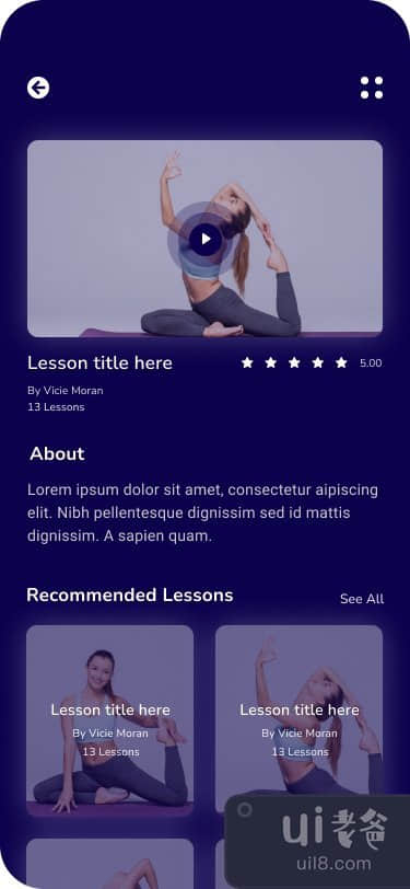 瑜伽移动应用程序(Yoga Mobile App)插图