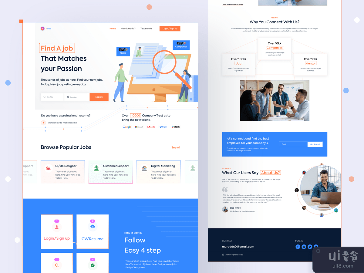 Job Finder Landing Page