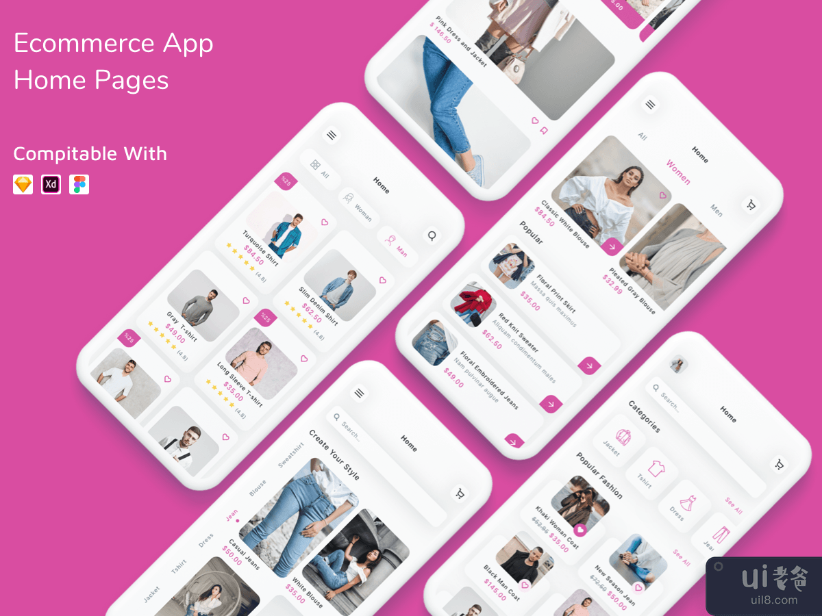 Ecommerce App Home Pages