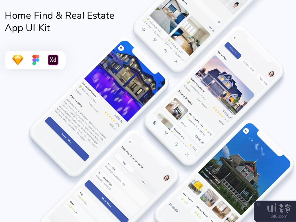 Home Find & Real Estate App UI Kit