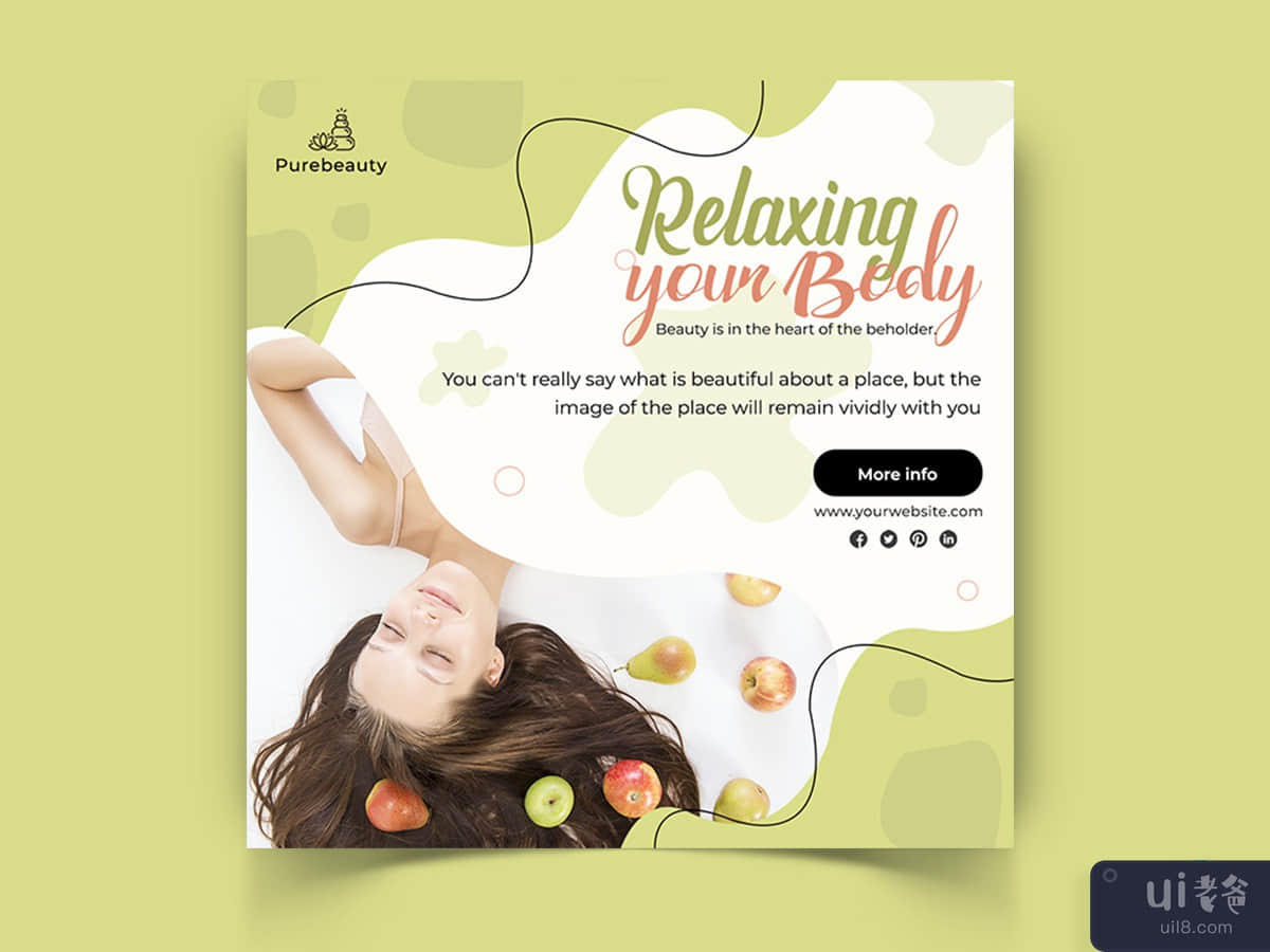 Beauty and Spa Day Social Media Post Template