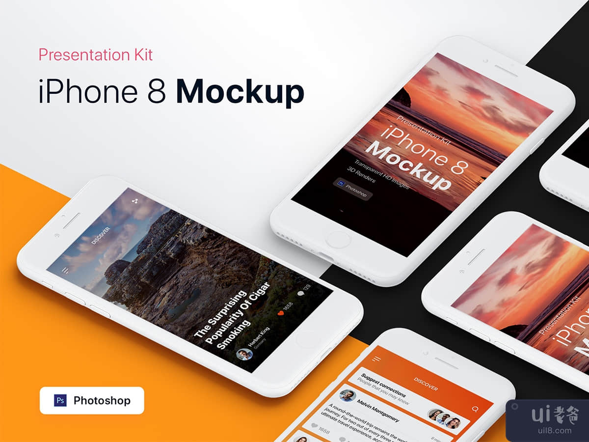 Presentation Kit - iPhone showcase Mockup