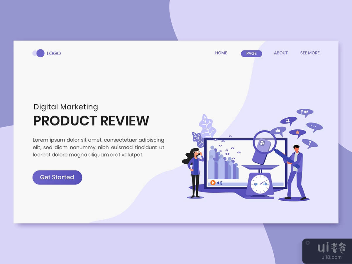 Product Review Marketing Landing Page