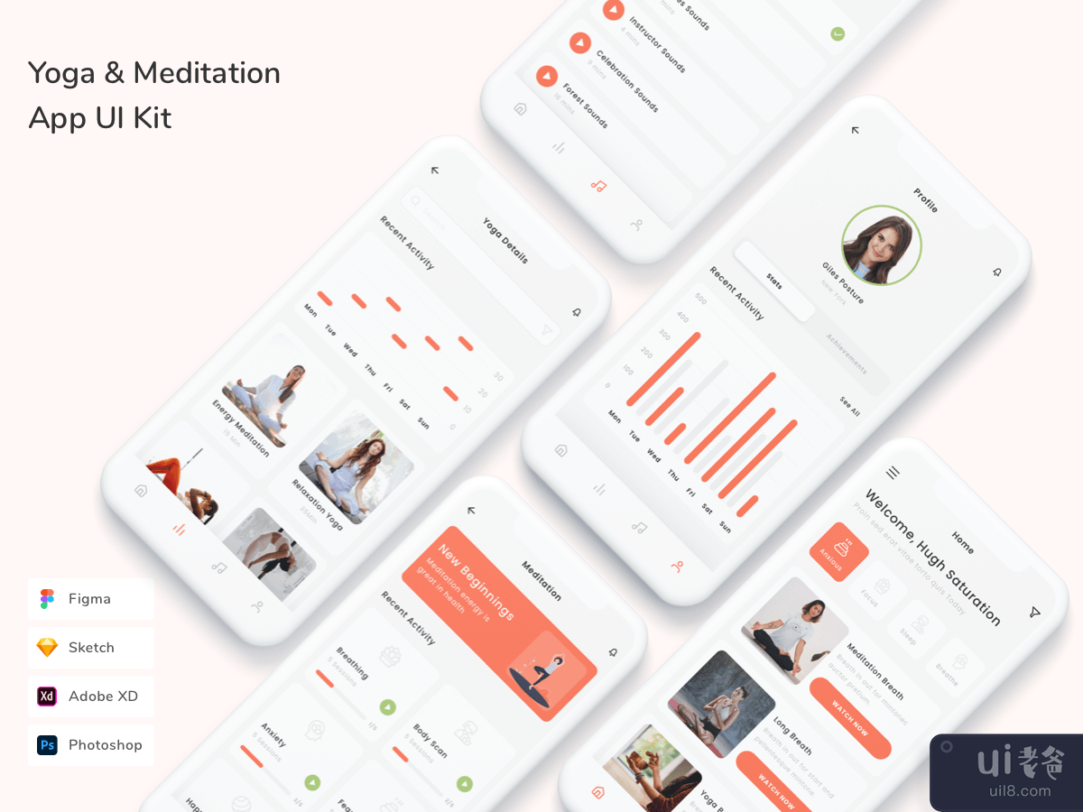 Yoga & Meditation App UI Kit