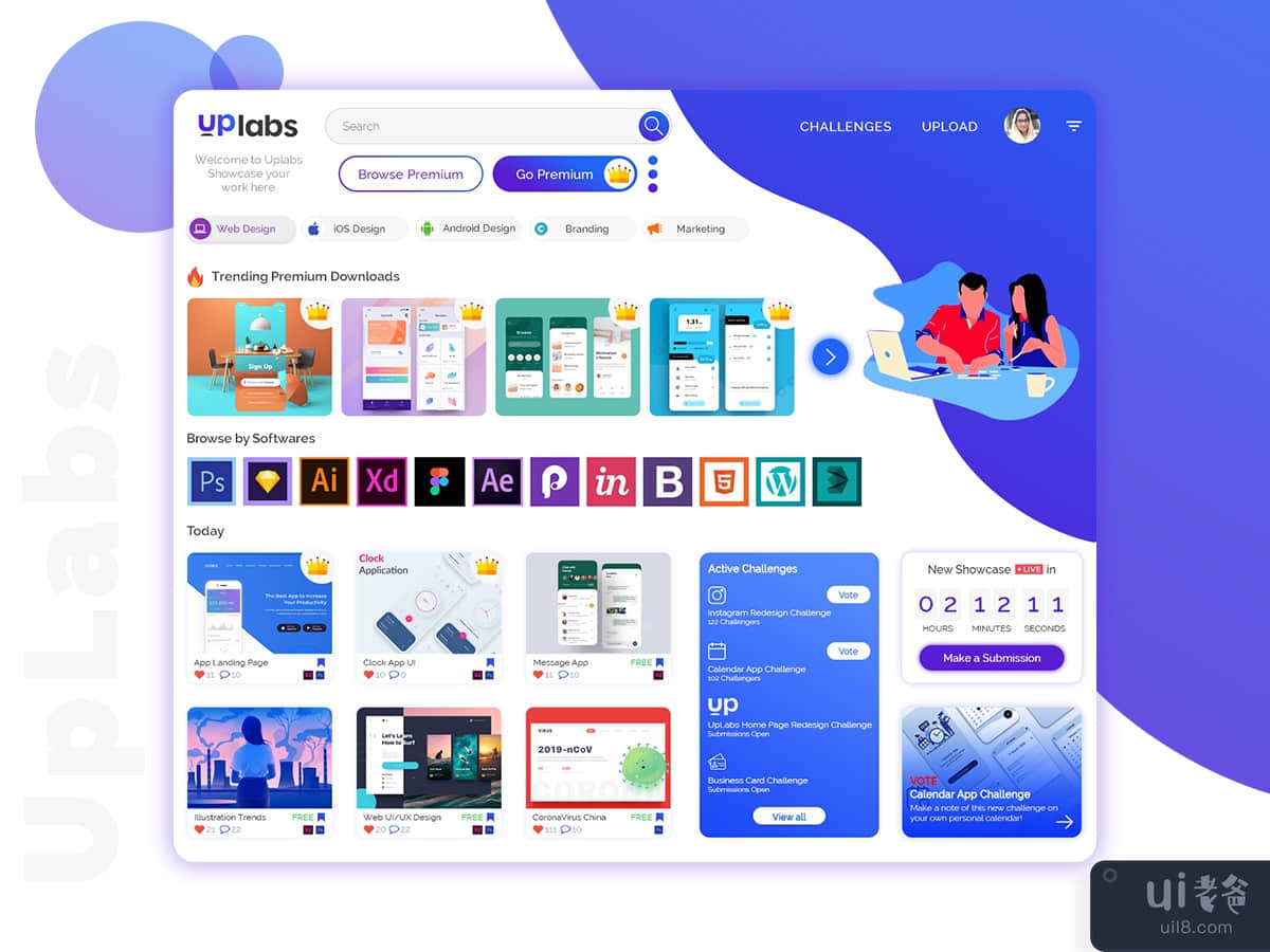 UpLabs Homepage Redesign Challenge