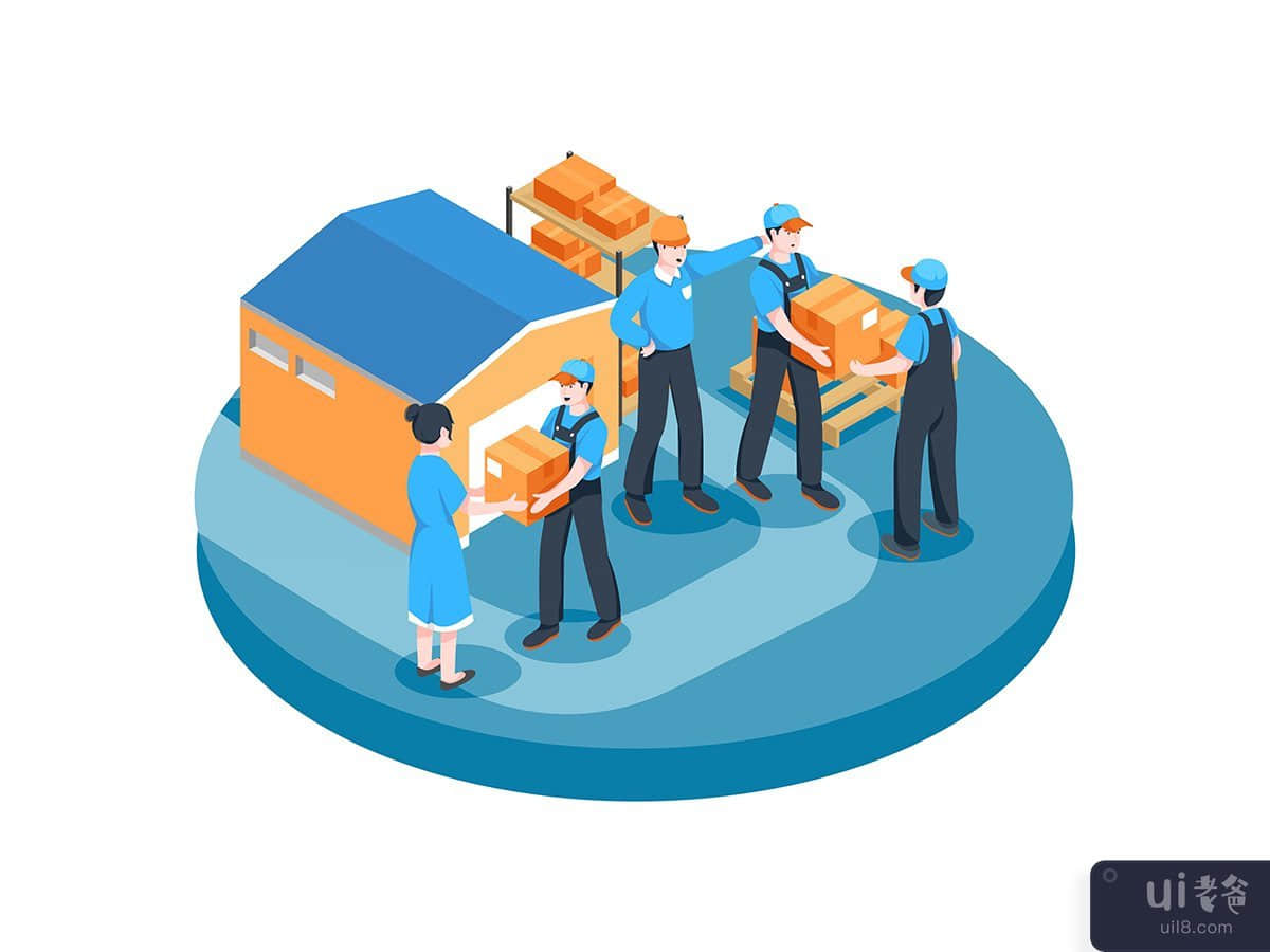 Supply Chain Management Vector Illustration concept