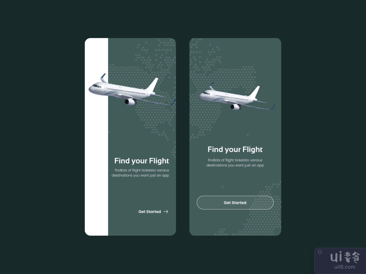 航空公司航班预订应用程序UI设计(Airline Flight Booking App UI Design)插图1