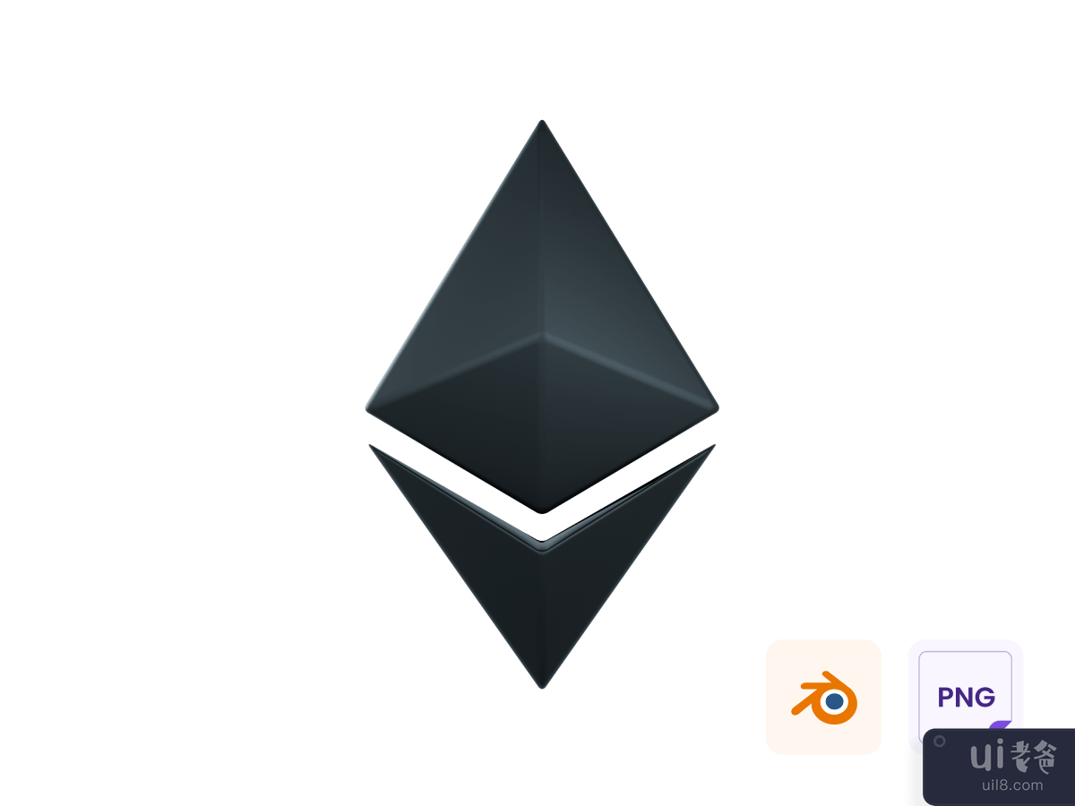 Eth Logo 3D Icon