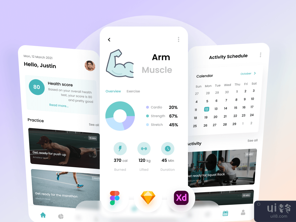 健身房移动应用(Gym Mobile App)插图