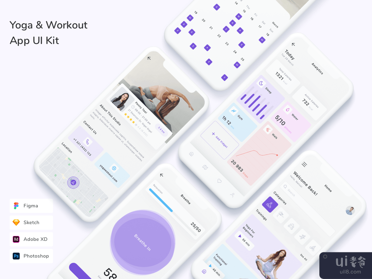 Yoga & Workout App UI Kit