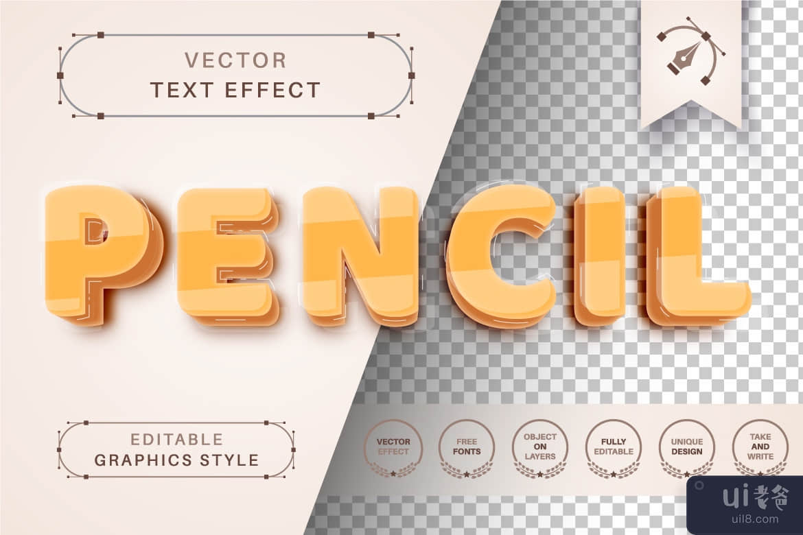 3D 打印 - 可编辑的文本效果，字体样式(3D Print - Editable Text Effect, Font Style)插图2