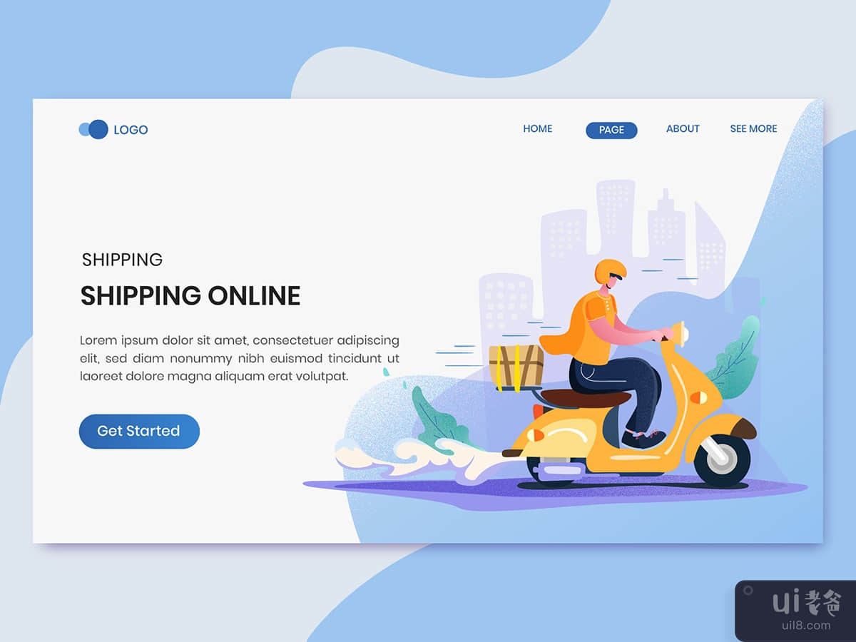 Shipper Delivery Lading Page Template