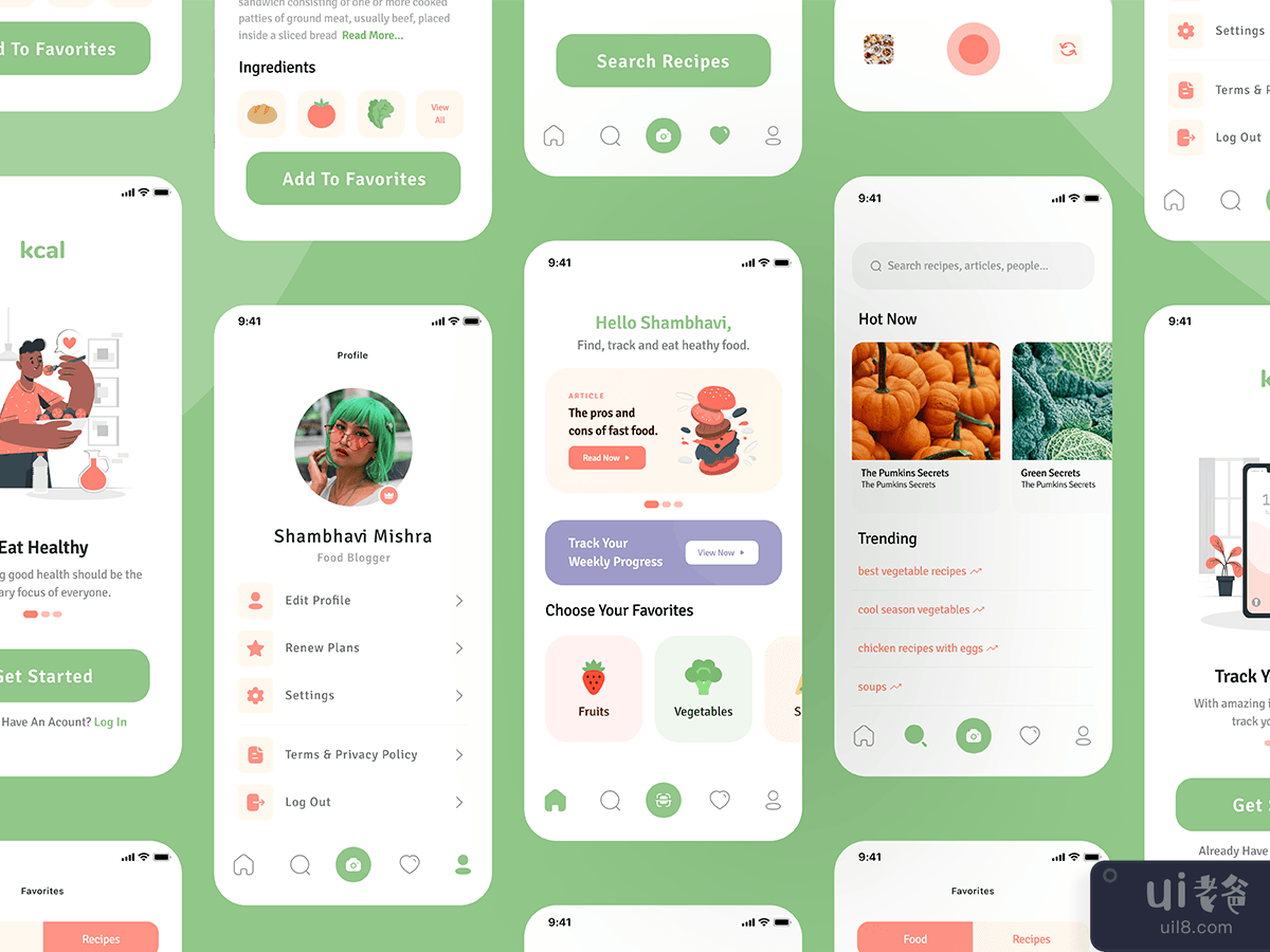 设计应用水果(Design  App Fruit)插图