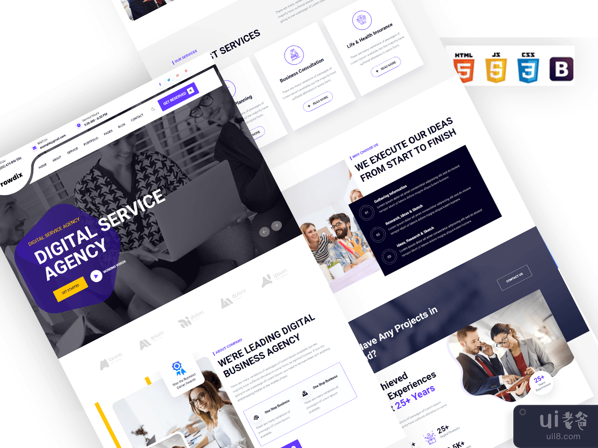 Frowdix modern multipurpose creative  business agency template 