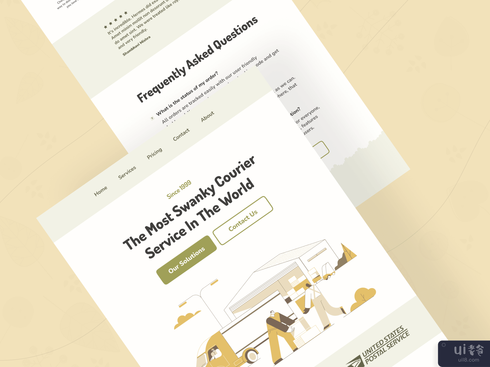 Courier Landing Page