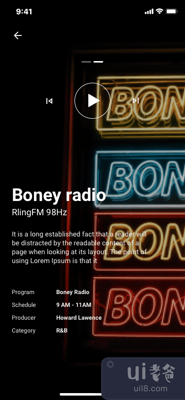 RLing - 惊人的音乐应用程序 UI 套件(RLing - Amazing Music App UI Kit)插图3