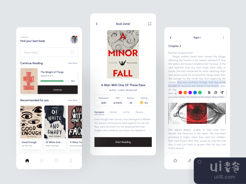 Book Reading Online Mobile App