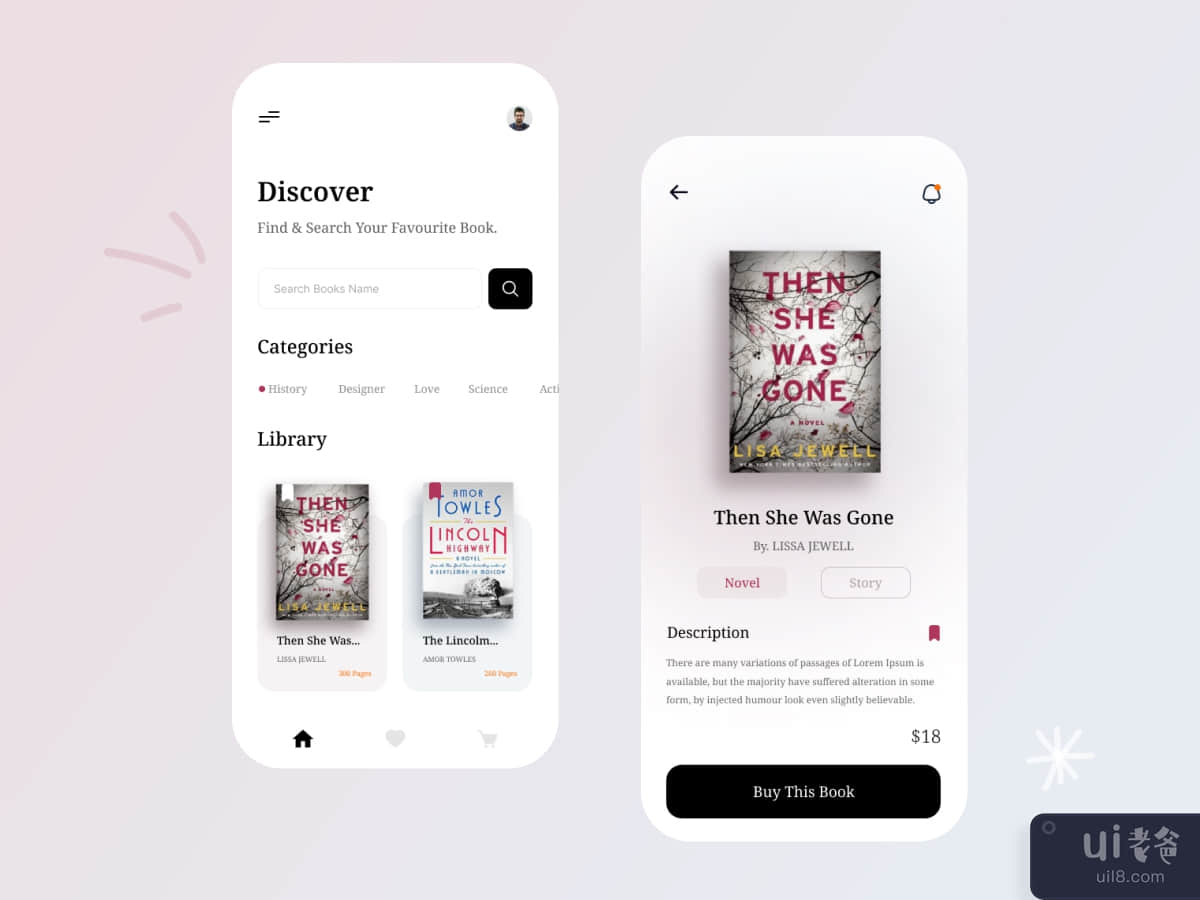 Online Book Store App Design