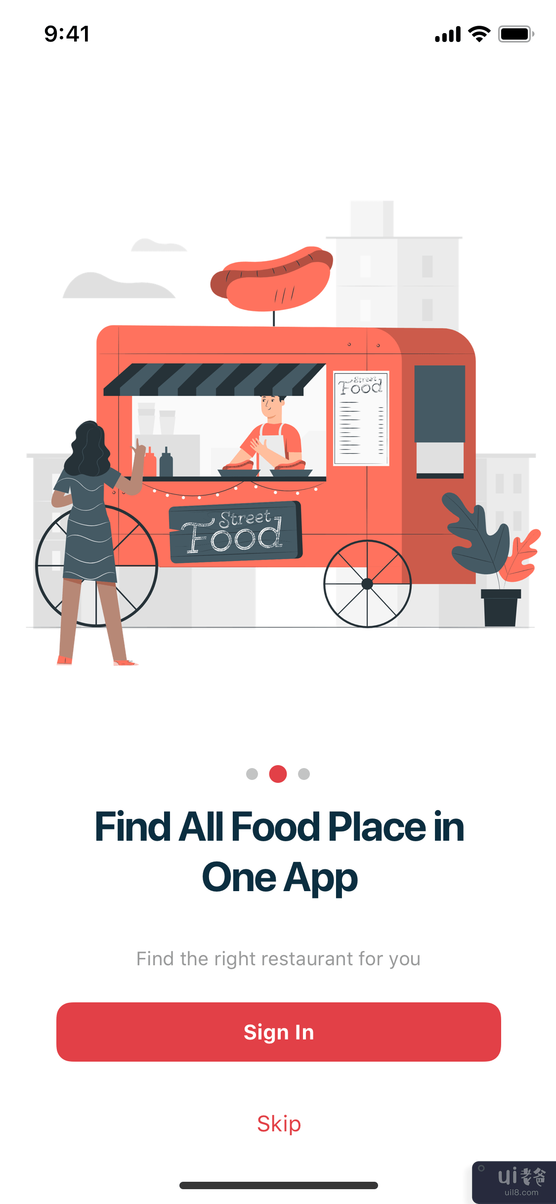 ALDENTE - 食品目录预订 - 移动 UI 套件(ALDENTE -  Food Directory Booking -  Mobile UI KIT)插图5