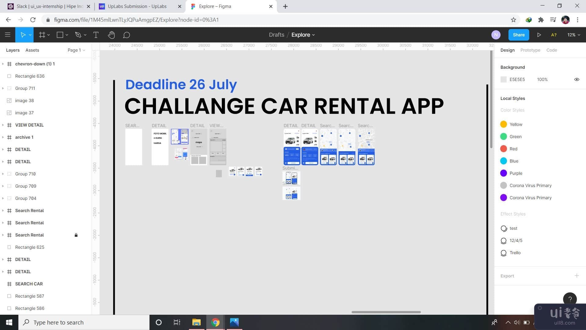 租车应用程序 - Uplabs 挑战(Rental Car App - Uplabs Challanges)插图