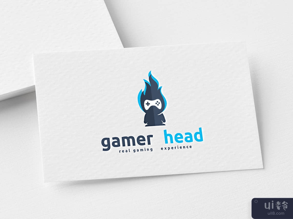 Gamer Head Logo Template