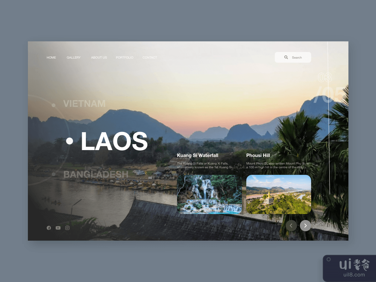 Website Header: Laos