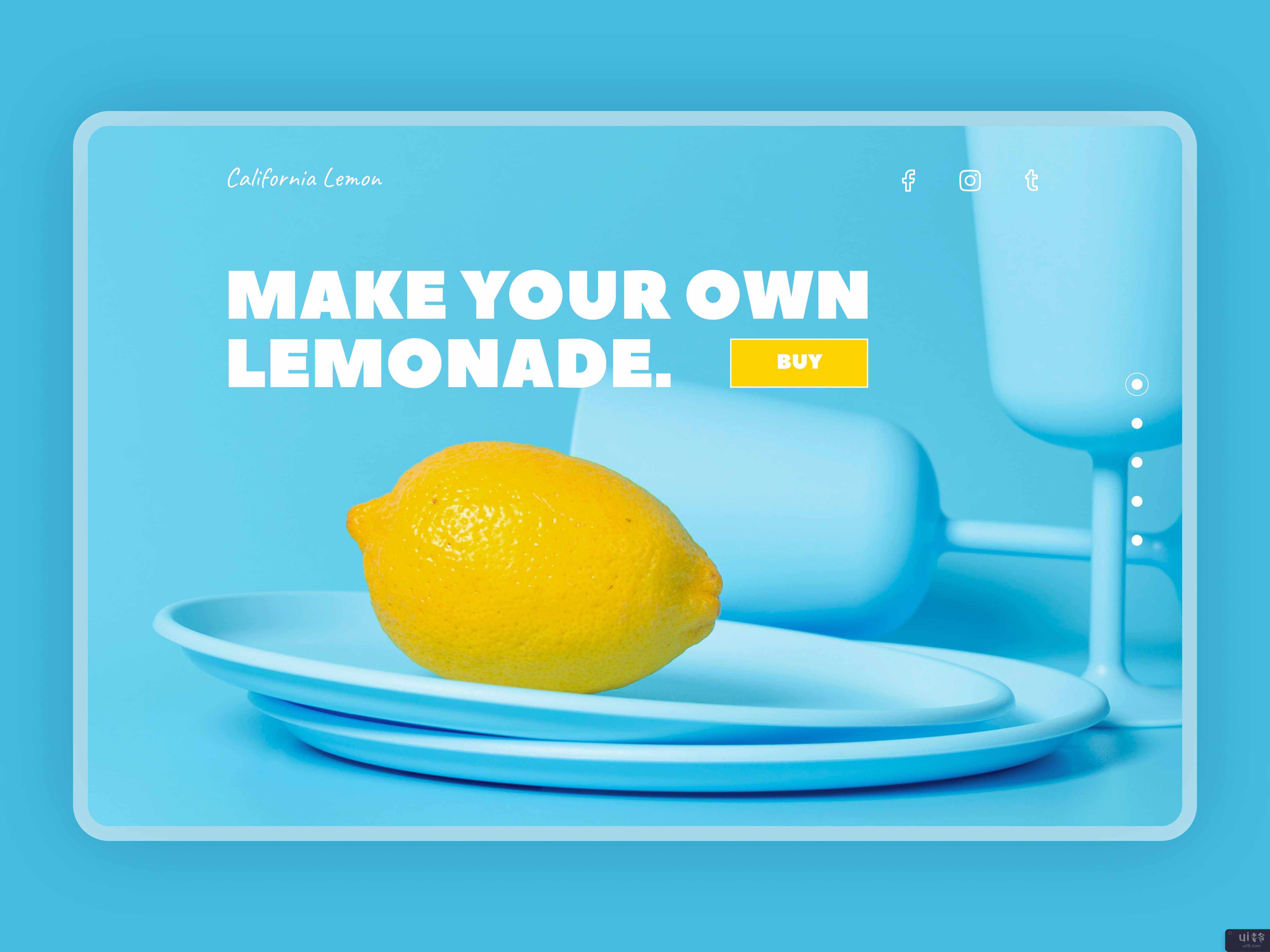 柠檬登陆页面网页模板(Lemon Landing Page Web Template)插图1