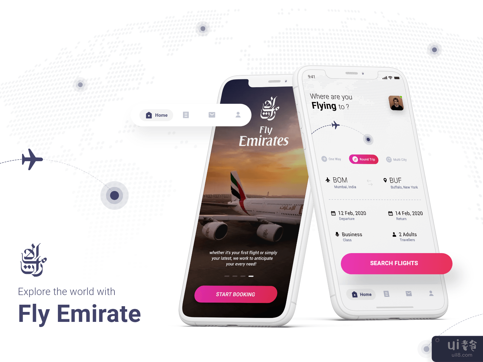 Flight Booking App - Emirates