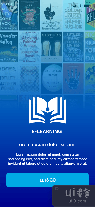 电子学习应用程序入职屏幕(E-Learning App Onboarding Screen)插图2