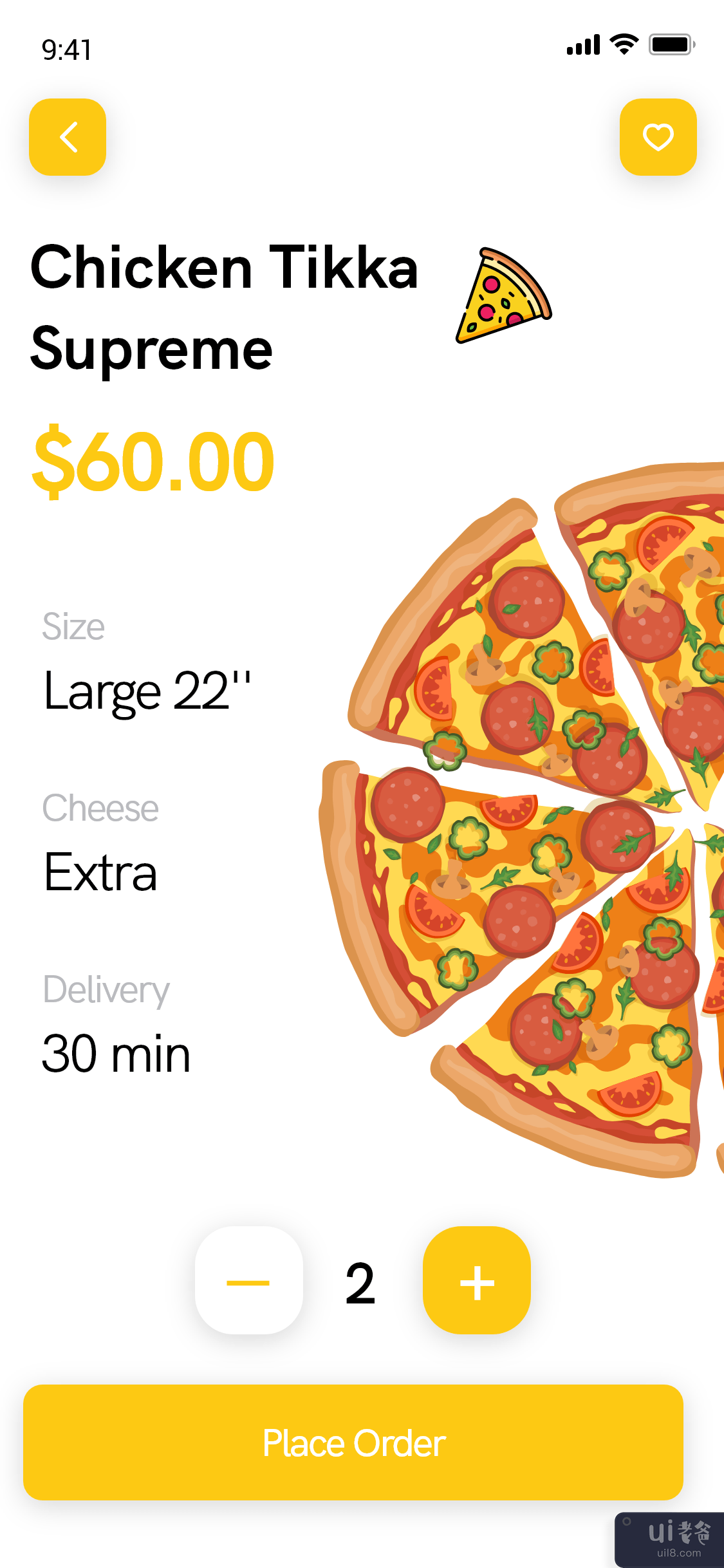 比萨配送应用程序 - 食品配送应用程序(Pizza Delivery app - Food Delivery App)插图4