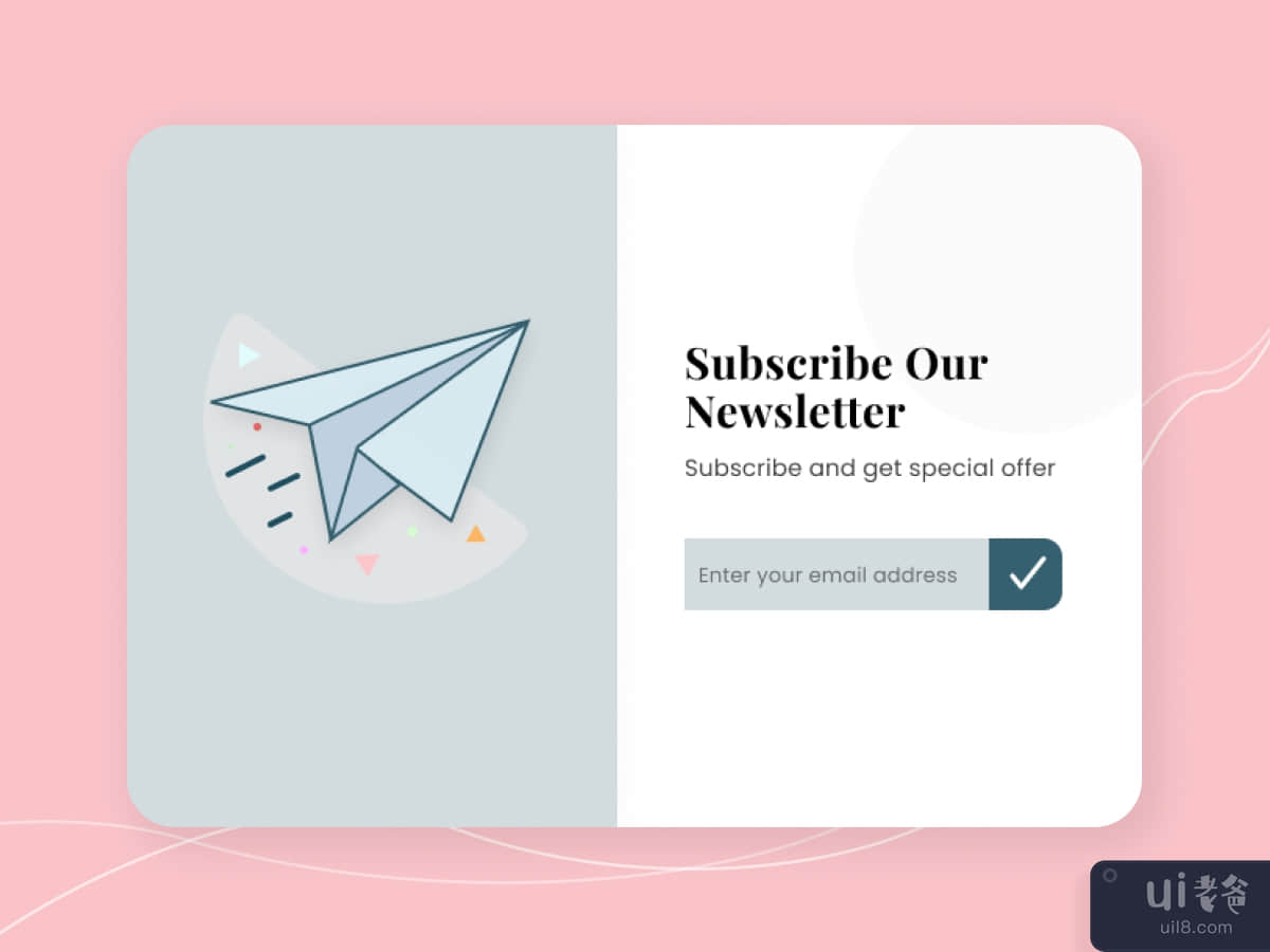 Subscribe Newsletter - UI Elements 💌