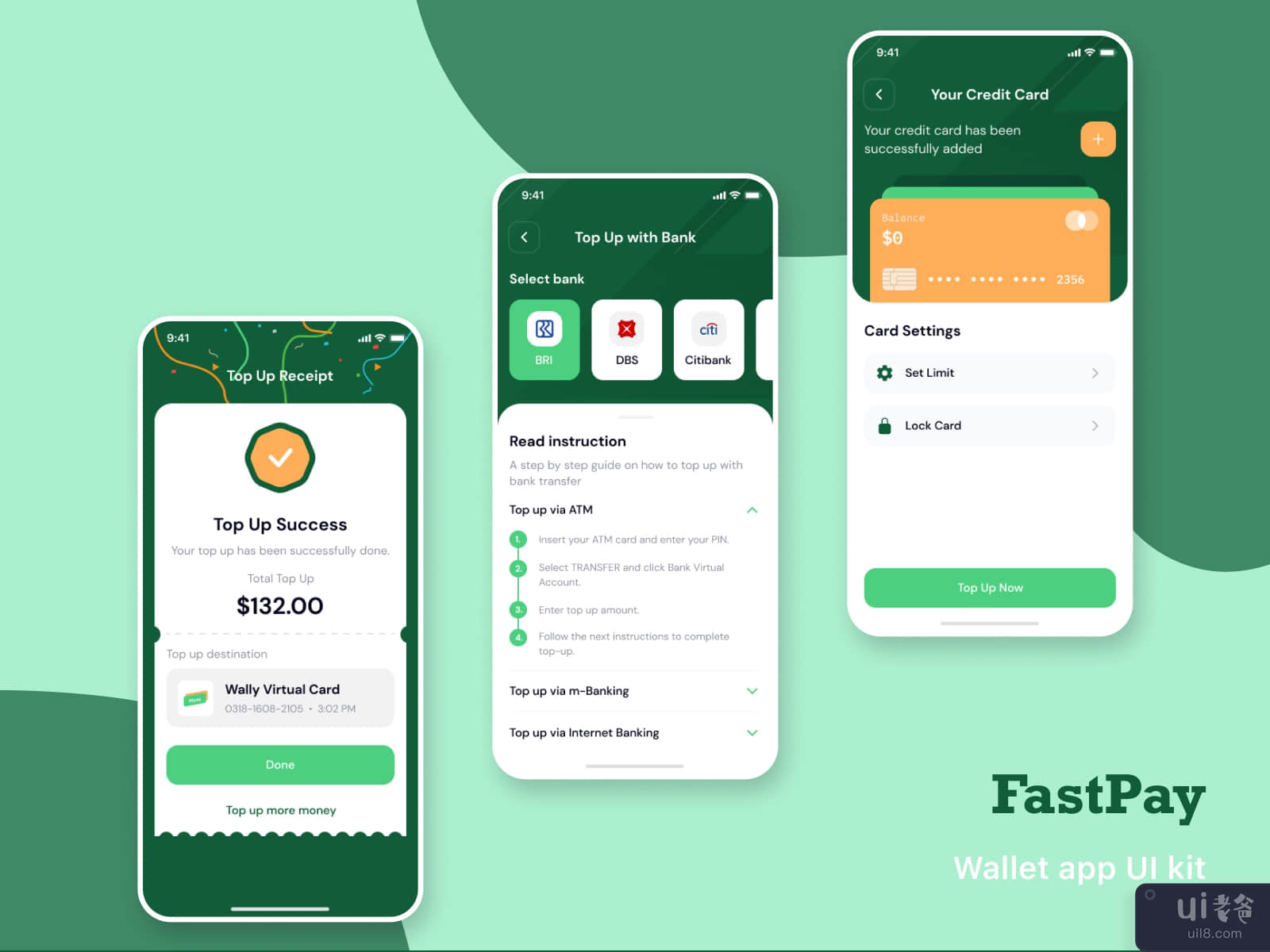 Fastpay - Wallet app ui kit #6