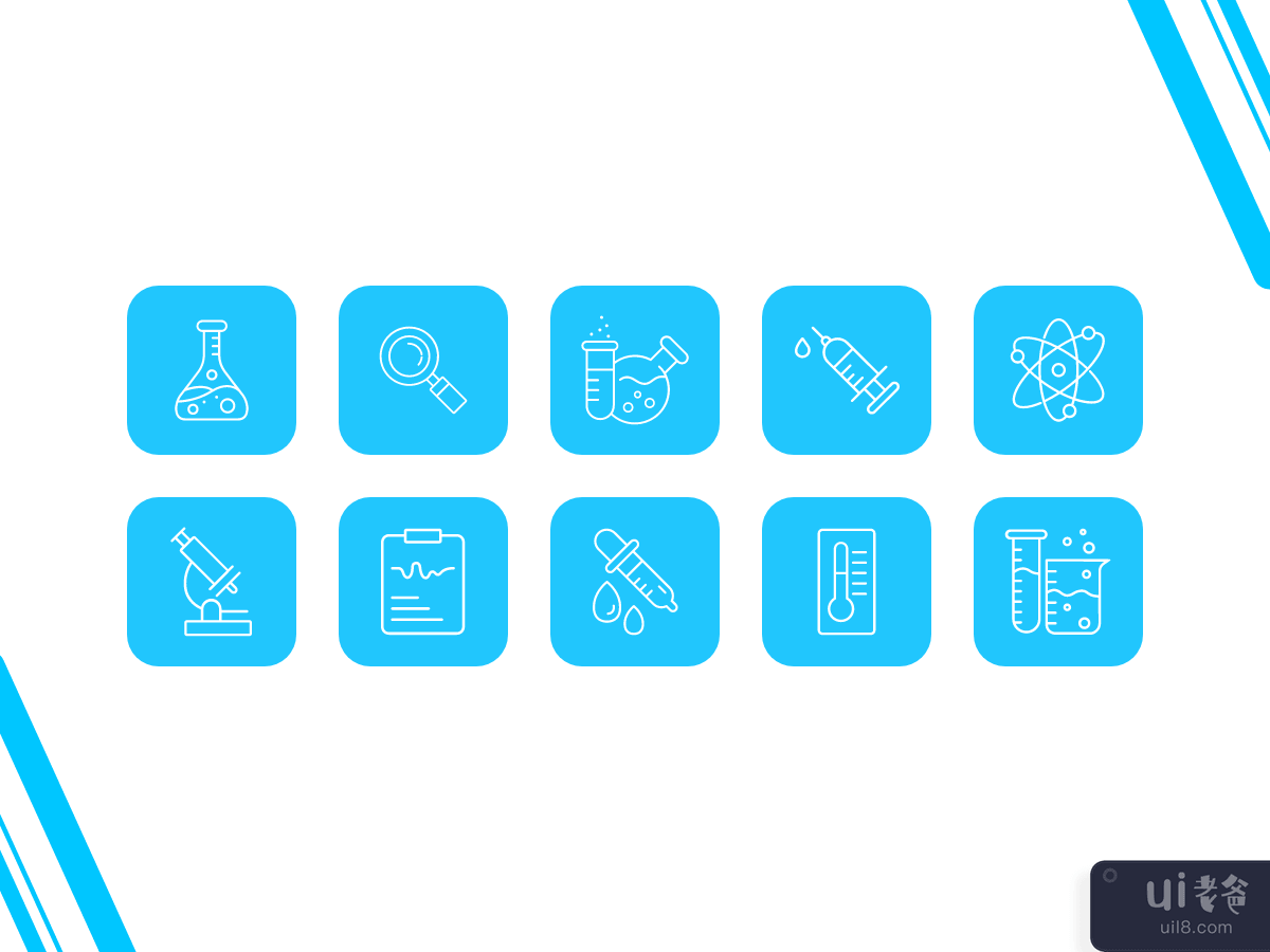 实验室测试图标(Lab Test Icons)插图