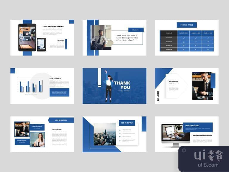 Gradi - 商务谷歌幻灯片演示模板(Gradi - Business Google Slides Presentation Template)插图2