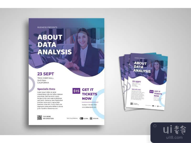 Flyer Template Data Analysis Conference