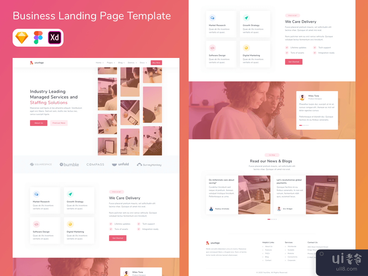 Business Landing Page Template