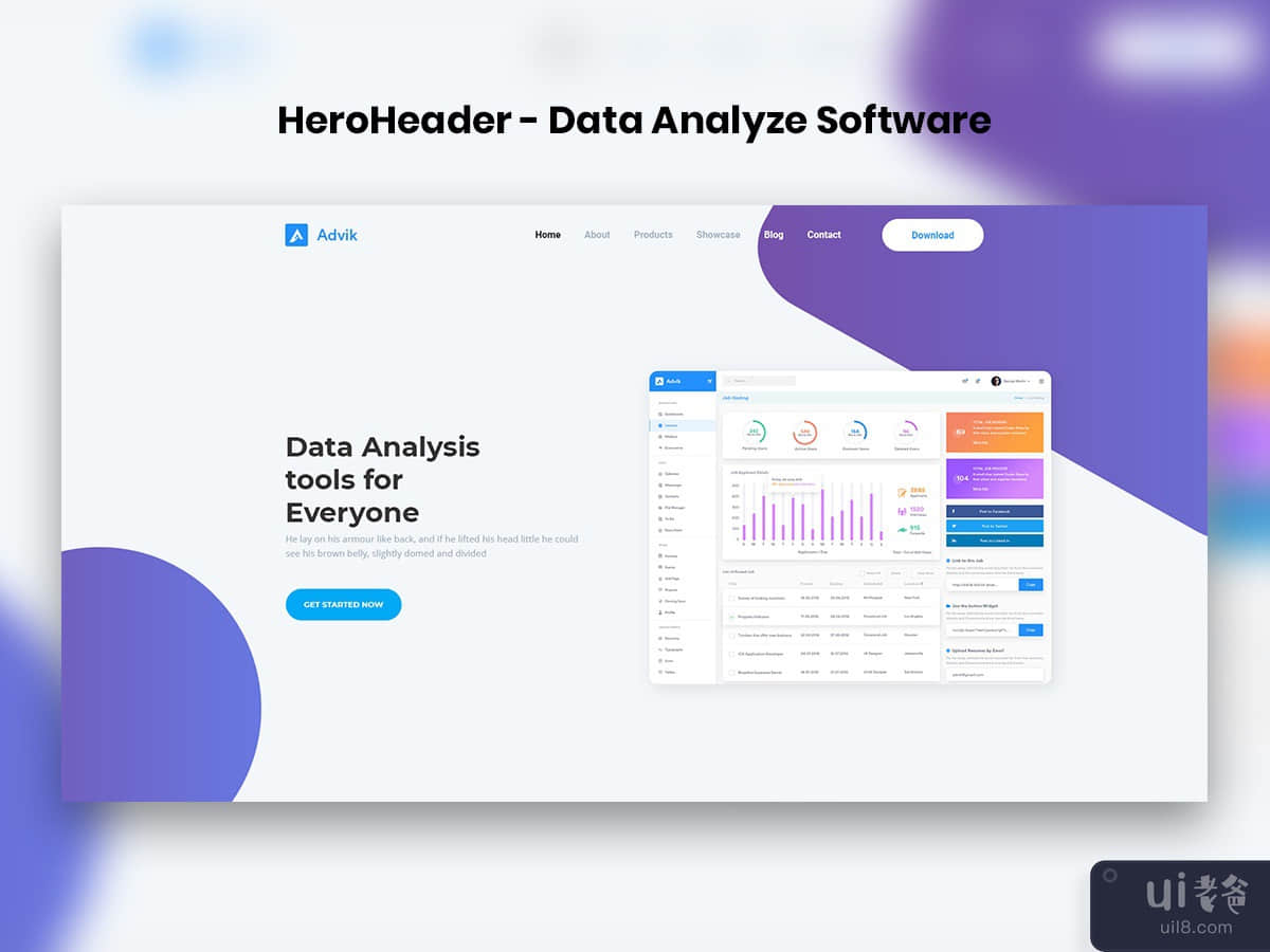 HeroHeader for Data Analyze Software-04